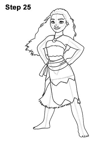 moana drawing easy|moana full body.